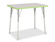 Load image into Gallery viewer, Berries® Rectangle Activity Table - 24&quot; X 36&quot;, A-height - Driftwood Gray/Key Lime/Gray - MMEE Distributors

