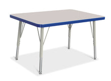 Load image into Gallery viewer, Berries® Rectangle Activity Table - 24&quot; X 36&quot;, E-height - Gray/Blue/Gray - MMEE Distributors
