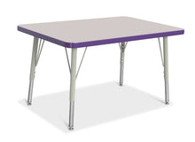 Load image into Gallery viewer, Berries® Rectangle Activity Table - 24&quot; X 36&quot;, E-height - Gray/Purple/Gray - MMEE Distributors
