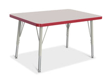 Load image into Gallery viewer, Berries® Rectangle Activity Table - 24&quot; X 36&quot;, E-height - Gray/Red/Gray - MMEE Distributors
