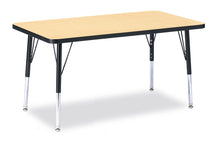 Load image into Gallery viewer, Berries® Rectangle Activity Table - 24&quot; X 36&quot;, E-height - Maple/Black/Black - MMEE Distributors
