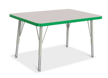 Load image into Gallery viewer, Berries® Rectangle Activity Table - 24&quot; X 36&quot;, E-height - Gray/Green/Gray - MMEE Distributors
