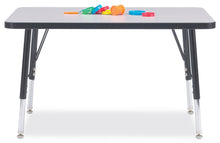 Load image into Gallery viewer, Berries® Rectangle Activity Table - 24&quot; X 36&quot;, E-height - Gray/Black/Black - MMEE Distributors
