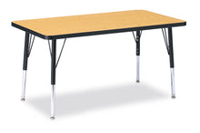 Load image into Gallery viewer, Berries® Rectangle Activity Table - 24&quot; X 36&quot;, E-height - Oak/Black/Black - MMEE Distributors
