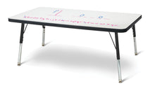 Load image into Gallery viewer, Berries® Rectangle Dry Erase Table - 24&quot; x 36&quot;, E-height - Write-n-Wipe/Black/Black - MMEE Distributors
