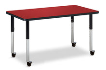 Load image into Gallery viewer, Berries® Rectangle Activity Table - 24&quot; X 36&quot;, Mobile - Gray/Purple/Gray - MMEE Distributors
