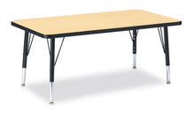 Load image into Gallery viewer, Berries® Rectangle Activity Table - 24&quot; X 36&quot;, T-height - Maple/Black/Black - MMEE Distributors
