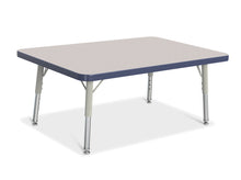 Load image into Gallery viewer, Berries® Rectangle Activity Table - 24&quot; X 36&quot;, T-height - Gray/Navy/Gray - MMEE Distributors
