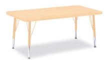 Load image into Gallery viewer, Berries® Rectangle Activity Table - 24&quot; X 36&quot;, T-height - Maple/Maple/Camel - MMEE Distributors

