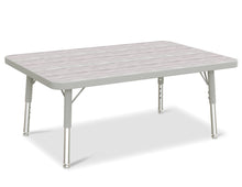 Load image into Gallery viewer, Berries® Rectangle Activity Table - 24&quot; X 36&quot;, T-height - Driftwood Gray/Gray/Gray - MMEE Distributors
