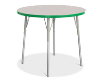 Load image into Gallery viewer, Berries® Round Activity Table - 36&quot; Diameter, A-height - Gray/Green/Gray - MMEE Distributors
