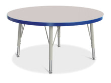 Load image into Gallery viewer, Berries® Round Activity Table - 36&quot; Diameter, E-height - Gray/Blue/Gray - MMEE Distributors
