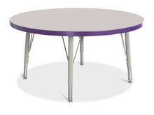 Load image into Gallery viewer, Berries® Round Activity Table - 36&quot; Diameter, E-height - Gray/Purple/Gray - MMEE Distributors
