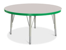 Load image into Gallery viewer, Berries® Round Activity Table - 36&quot; Diameter, E-height - Gray/Green/Gray - MMEE Distributors
