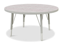 Load image into Gallery viewer, Berries® Round Activity Table - 36&quot; Diameter, E-height - Driftwood Gray/Gray/Gray - MMEE Distributors
