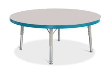 Load image into Gallery viewer, Berries® Round Activity Table - 36&quot; Diameter, T-height - Gray/Teal/Gray - MMEE Distributors
