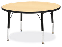 Load image into Gallery viewer, Berries® Round Activity Table - 36&quot; Diameter, T-height - Maple/Black/Black - MMEE Distributors
