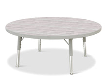 Load image into Gallery viewer, Berries® Round Activity Table - 36&quot; Diameter, T-height - Driftwood Gray/Gray/Gray - MMEE Distributors
