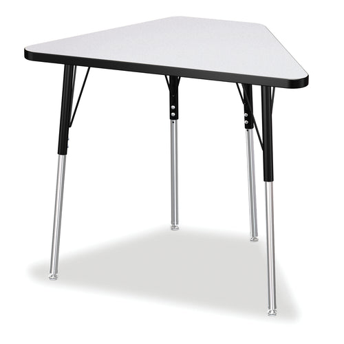Berries® Tall Trapezoid Desk - Gray/Black/Black - MMEE Distributors