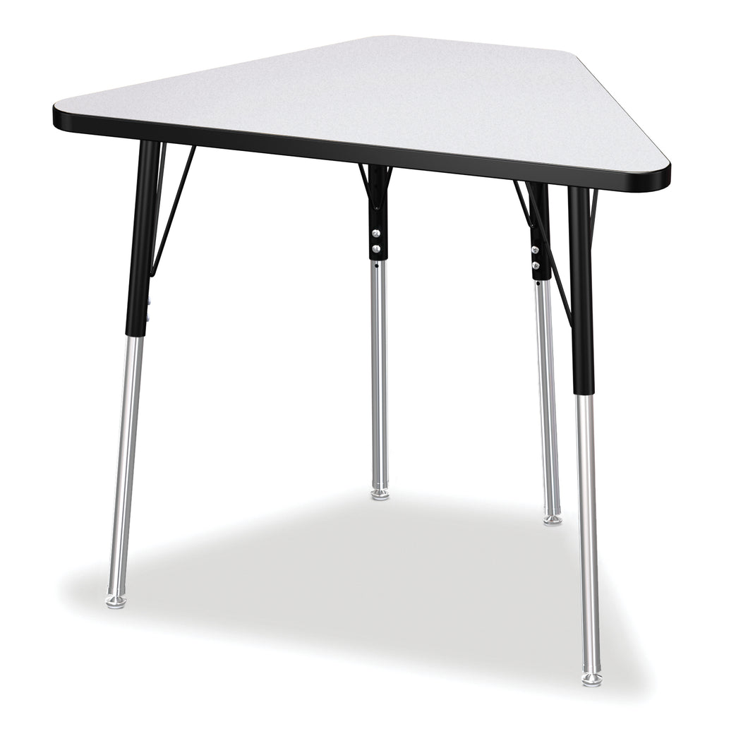 Berries® Tall Trapezoid Desk - Gray/Black/Black - MMEE Distributors
