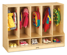 Load image into Gallery viewer, Jonti-Craft® Toddler 5 Section Coat Locker with Step - without Cubbie-Trays - MMEE Distributors

