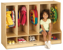 Load image into Gallery viewer, Jonti-Craft® Toddler 5 Section Coat Locker with Step - without Cubbie-Trays - MMEE Distributors
