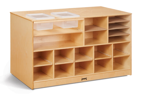 Jonti-Craft® Mobile Twin Storage Island - without Trays - MMEE Distributors