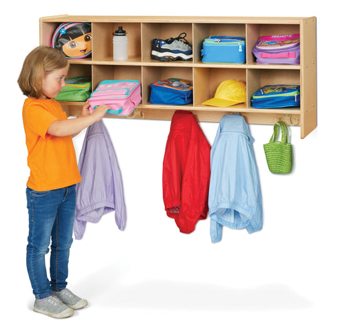 Young Time® 10 Section Wall Mount Coat Locker - MMEE Distributors