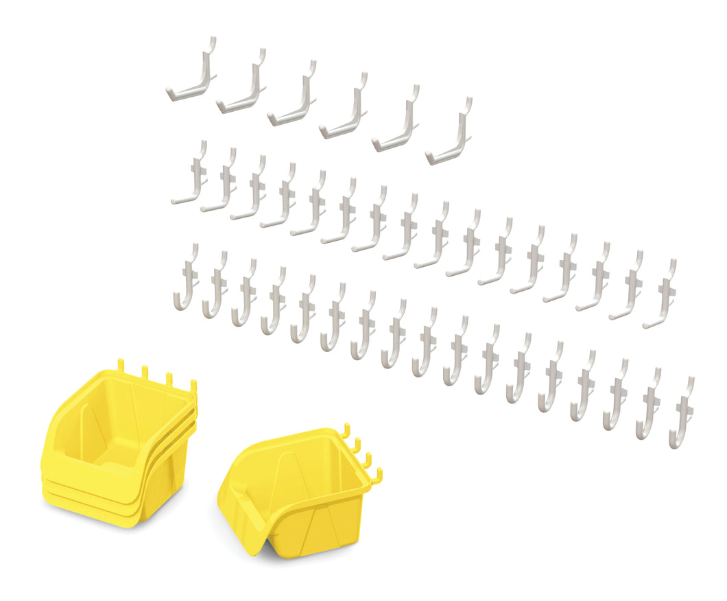 Jonti-Craft® Pegboard Hooks & Bins - 43 Piece Set - MMEE Distributors