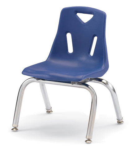 Berries® Stacking Chairs with Chrome-Plated Legs - 10