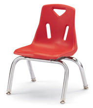 Load image into Gallery viewer, Berries® Stacking Chairs with Chrome-Plated Legs - 10&quot; Ht - Set of 6 - Blue - MMEE Distributors
