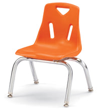 Load image into Gallery viewer, Berries® Stacking Chairs with Chrome-Plated Legs - 10&quot; Ht - Set of 6 - Blue - MMEE Distributors
