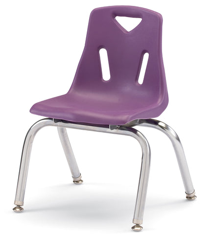 Berries® Stacking Chairs with Chrome-Plated Legs - 12