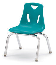 Load image into Gallery viewer, Berries® Stacking Chairs with Chrome-Plated Legs - 12&quot; Ht - Set of 6 - Yellow - MMEE Distributors
