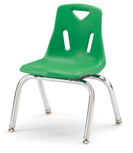 Berries® Stacking Chairs with Chrome-Plated Legs - 12
