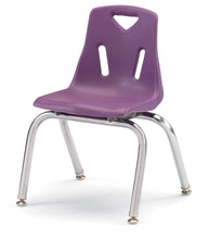 Load image into Gallery viewer, Berries® Stacking Chair with Chrome-Plated Legs - 18&quot; Ht - Set of 6 - Coastal Blue - MMEE Distributors

