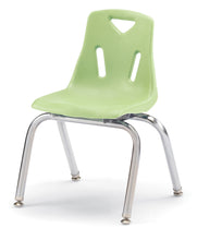 Load image into Gallery viewer, Berries® Stacking Chair with Chrome-Plated Legs - 14&quot; Ht -  Set of 6 - Key Lime - MMEE Distributors
