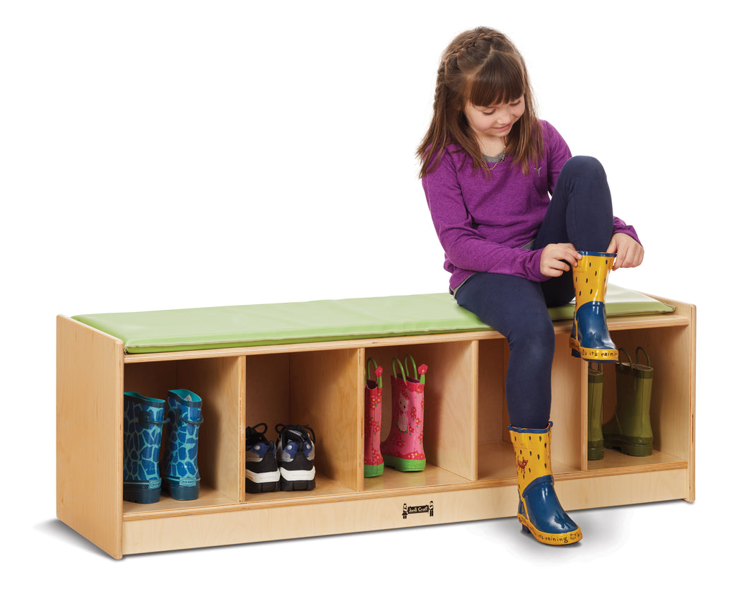 Jonti-Craft® 5 Section Bench Locker - Key Lime - MMEE Distributors