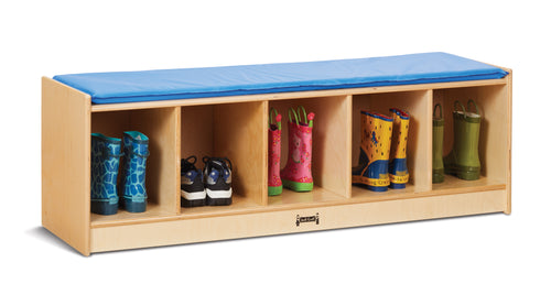 Jonti-Craft® 5 Section Bench Locker - Blue - MMEE Distributors