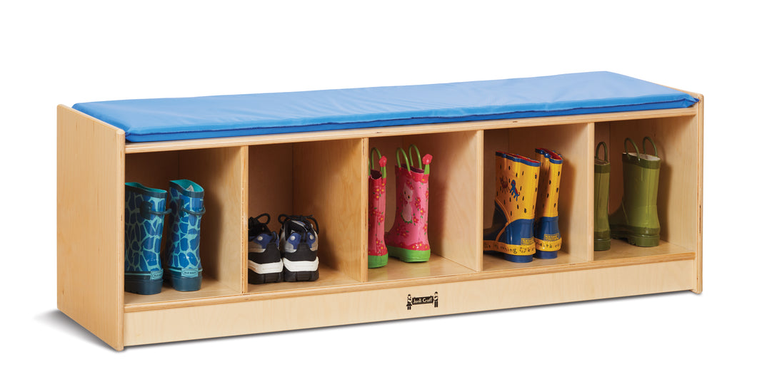 Jonti-Craft® 5 Section Bench Locker - Blue - MMEE Distributors