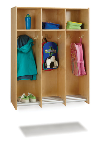Jonti-Craft® 3 Section Hanging Locker - without Tubs - MMEE Distributors