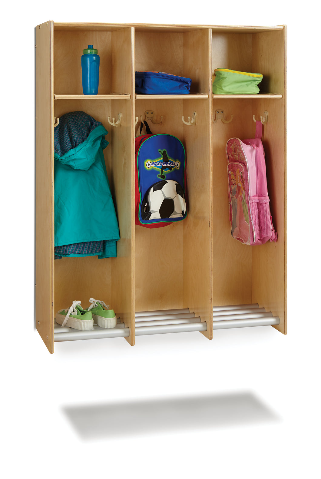 Jonti-Craft® 3 Section Hanging Locker - without Tubs - MMEE Distributors