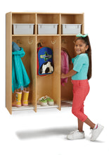 Load image into Gallery viewer, Jonti-Craft® 3 Section Hanging Locker - with Platinum Tubs - MMEE Distributors

