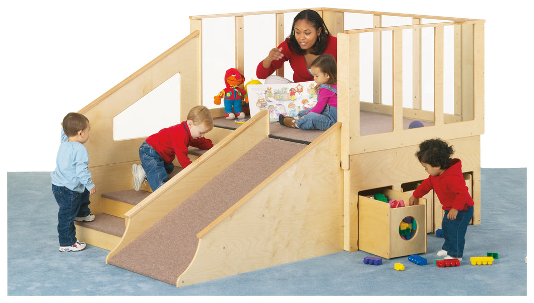 Jonti-Craft® Tiny Tots Loft - 12-24 Months - with Bins - MMEE Distributors