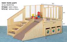 Load image into Gallery viewer, Jonti-Craft® Tiny Tots Loft - 12-24 Months - with Bins - MMEE Distributors
