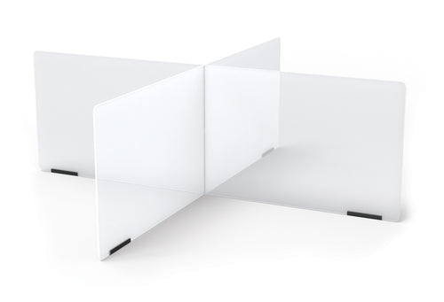 Jonti-Craft® See-Thru Table Divider Shields - 4 Station - 47.5