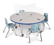 Load image into Gallery viewer, Berries® Round Activity Table - 36&quot; Diameter, Mobile - Gray/Blue/Gray - MMEE Distributors
