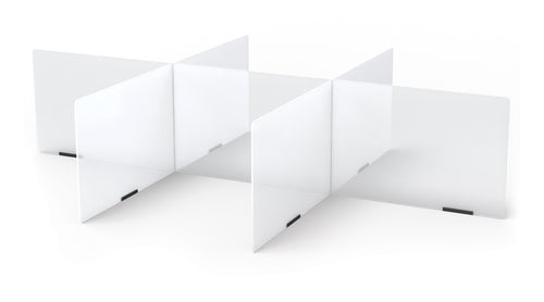 Jonti-Craft® See-Thru Table Divider Shields - 6 Station - 70.5