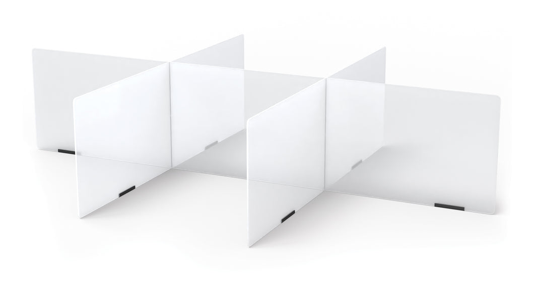 Jonti-Craft® See-Thru Table Divider Shields - 6 Station - 70.5