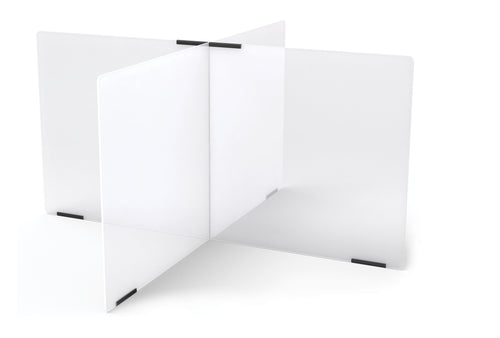 Jonti-Craft® See-Thru Table Divider Shields - 4 Station - 47.5